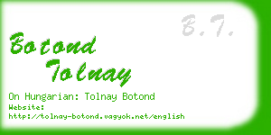 botond tolnay business card